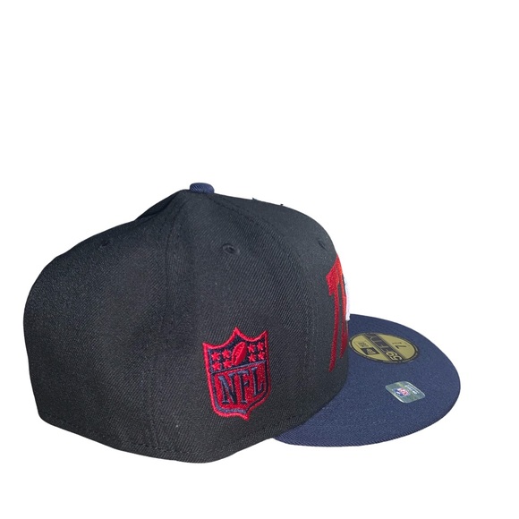 New Era NFL Houston Texans Fitted Hat SidePatch with gray Undervisor two tone - Picture 3 of 5